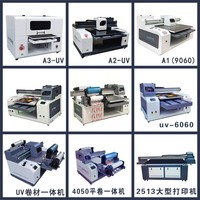 Impresora Plana UV de Alta Calidad, Tamaño A3, Impresora de Etiquetas, Impresión Multicolor en Tarjetas/Tubos/Cuero/Huevos/Flexibles, Modelo Nuevo XP600