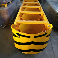 Barrera de Protección de Acero Q235 de Alto Rendimiento, Galvanizada en Caliente, Tipo Boca, para Carreteras, con Alta Protección