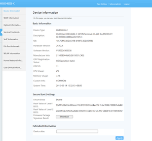 โมเด็มออปติคอล WIFI6 แบบสองย่านความถี่มือสอง พร้อมพอร์ต 4ge+1Tel+1USB GPON 2.4&5G AX3000 ONU Router FTTR/FTTX - Product Image 6