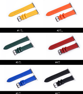 Bracelet de montre en cuir PU lychee de haute qualité pour <span class=keywords><strong>Watch</strong></span> <span class=keywords><strong>7</strong></span>/6/5/4/3 SE, largeur de bracelet 24 mm, plusieurs couleurs - Product Image 3