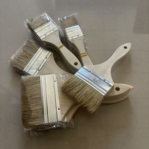 Pinceaux Qihang durables à poils naturels, manches en plastique, tailles 1 et 3 pouces pour projets de peinture domestiques et industriels (OEM/ODM) - Product Image 2