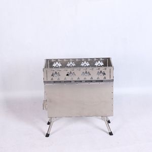 Stainless Steel Wood Burning <b>Stove</b> Portable Outdoor Sauna Heater For Tent Use Durable Design Silver Color - Product Image 2