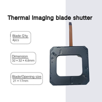 Obturateur d'imagerie thermique IR bistable 4,0 V 50 ms 32 mm de type carré conforme RoHS pour module d'instrument optique