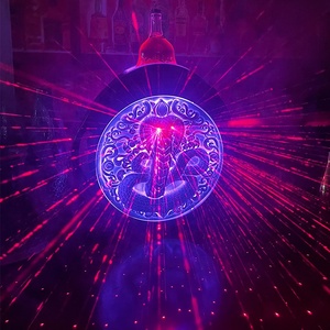 Support de bouteille en plastique pour projecteur laser de bar, motif Cobra, lumière rouge et verte, porte-vin <span class=keywords><strong>XO</strong></span>, utilisation en fête, présentoir à vin et à liqueur RGB - Product Image 5