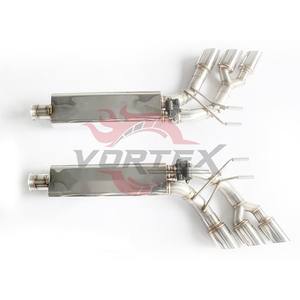 Puntas de escape con válvula Vortex Catback, tubos de escape de acero inoxidable W464 para Mercedes-Benz G63 AMG W464, pulido espejo - Product Image 4