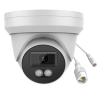 Caméra IP tourelle POE couleur 8MP avec micro intégré, recherche intelligente des personnes et des véhicules, Plug and Play, caméra réseau HIK NVR
