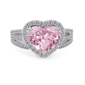 Dylam OEM ODM <b>Smart</b> Jewelry Manufacturer S925 Silver Eternity Band Heart Love 8A Cubic Zirconia Wedding Engagement Bridal <b>Rings</b> - Product Image 1