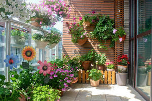 Ornements de jardin en fer métallique ornements de <span class=keywords><strong>moulin</strong></span> à <span class=keywords><strong>vent</strong></span> de tournesol décoration de maison de jardin extérieure - Product Image 5
