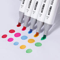 Stylo marqueur d'art permanent à double pointe, à paillettes, plusieurs couleurs, à double pointe, pour fournitures d'art scolaire