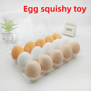 Œuf Squishy Réaliste Premium - Jouet Créatif Anti-Stress, Incassable - Product Image 2