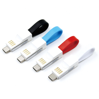 Accessoires de téléphone, câble de chargement magnétique USB Micro et Type C, porte-clé pour Iphone, 3 en 1, 2022, 10 pièces