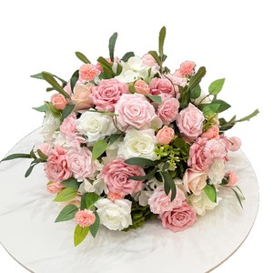 Hizyu f2908 Hiện đại chất lượng cao lụa màu hồng hoa bóng hàng đám cưới vòm bàn trung tâm trang trí sân khấu trung tâm đám cưới - Product Image 5