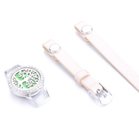 Mode Géométrique Animaux Parfum Parfum Aromathérapie Huile Essentielle Diffuseur Bracelet Bracelet En Cuir pour Femmes Bijoux