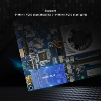 Carte mère de bureau ITX intégrée Intel J1900, socket BGA, canal unique DDR3, 9 ports USB, SATA, HD, Mini PCIe, emplacements WiFi