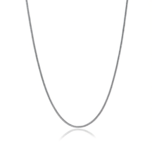 Amy Amy Fashion <b>Snake</b> <b>Chain</b> Necklace <b>Silver</b> Plated Stainless Steel Minimalist Daily Wear Women's Jewelry Gift C3211 - Product Image 3