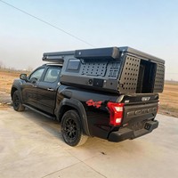 Coque de camping-car personnalisable pour benne de pick-up avec toit relevable - Tente de toit rigide pour camping en tout-terrain