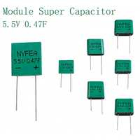 Supercapacitors 5.5V 0.47F/1.0F/1.5F NM5R5 Series Sealed High Capacitance Wire Leads -40+70℃ for Digital Electronics