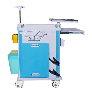 Chariot médical d'urgence en ABS à prix d'usine avec grands tiroirs - Product Image 4