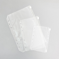 Pochettes Zippées Étanches A6 A5 en PVC pour Budget Monétaire Organisateur, Sacs de Rangement Transparent pour Documents