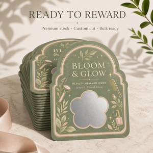 Cartes à gratter personnalisées avec logo imprimé sur le thème du spa, cartes cadeaux en papier personnalisées, cartes de remerciement pour entreprises - Product Image 4