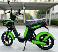 Moto électrique pour adultes à deux roues avec batterie au plomb, scooter électrique urbain avec panier avant, fourni par une usine chinoise