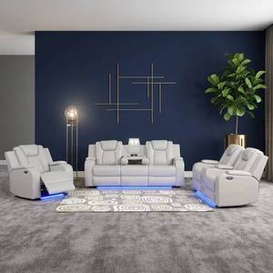 Electric recliner <b>sofa</b> set suitable for home theaters hotels villas LED L <b>Living</b> <b>Room</b> <b>Sofa</b> - Product Image 4