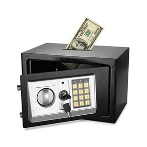 20E H20cm Small Safe <b>Box</b> with Drop Slot Electronic Drop Safe <b>Box</b> for Money with Digital Combination Keypad <b>Lock</b> - Product Image 1