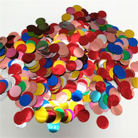 Confettis de mariage modernes et colorés en papier de soie et papier métallisé, écologiques, jetables, fabriqués à la machine, électriques, 10g, 1,5cm