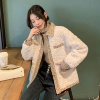 Nouvelle mode manteau de fourrure de laine d'agneau pour femmes vêtements d'hiver chaud épaissir bouton Cardigan polaire doux hauts veste vêtements d'extérieur manteau décontracté