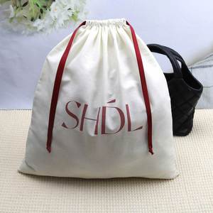 Nouveau produit : Grande pochette en coton pour chaussures, sacs à main, emballage, sac cadeau à cordon - Product Image 6