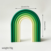 Décorations de gâteau en plastique pour anniversaire, 3D Lion Girafe Éléphant Singe Arc-en-ciel, accessoires pour gâteau