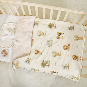Couverture d'emmaillotage pour bébé en mousseline douce et écologique en coton biologique à prix raisonnable, marque privée, à pois, style européen-américain - Product Image 6