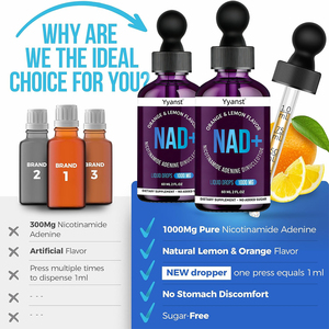 Suplemento de belleza OEM/ODM que apoya el metabolismo, altamente absorbible, elimina arrugas, colágeno, gotas líquidas de NAD, muestra gratuita. - Product Image 3