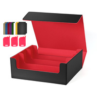 Boîte de rangement pour cartes à jouer en matériau PU personnalisé pour le stockage de cartes à collectionner et le plateau de jeu pour Tarot MTG Poke Mons TCG Yugioh