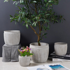 Maceta creativa redonda para decoración del hogar escandinava moderna grande para jardín, balcón y plantación al aire libre - Product Image 3