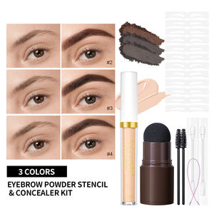 Ibcccndc minéral naturel longue durée rehausseurs de sourcils henné poudre à sourcils crayon ensemble <span class=keywords><strong>imprimer</strong></span> <span class=keywords><strong>sourcil</strong></span> pochoirs poudre Kit - Product Image 1