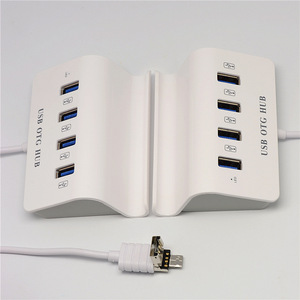<b>USB</b> OTG HUB 4 Port <b>USB</b> 2.0 With Stand For Phone Computer <b>Mouse</b> Flash Drive Expansion - Product Image 3