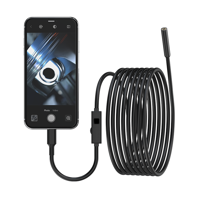 HD Portable IP67 8LED Light Snake Mini Home Sewer Pipe Inspect Camera Tool USB Video Industrial Mobile Borescope Endoscope
