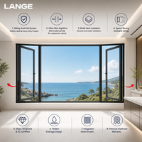 Окна LANGE Advanced Smart Steel Casement с наружным открыванием, многозапорным замком и повышенной безопасностью для квартир