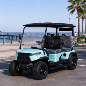 Carrito de Golf Eléctrico Elevado para 4 Personas con Parabrisas y Sistema de Audio, Color Personalizado - Product Image 1