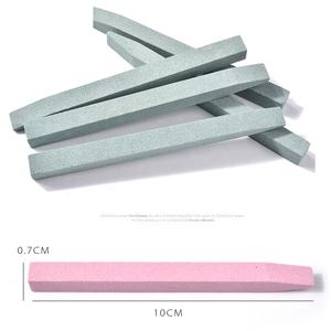 Lime de barre de pierre à poncer pour Nail Art, exfoliation à Quartz, tige de sculpture, cuticule, bâton, poussoir de peau morte, outil de soins de manucure, 2 pièces - Product Image 1