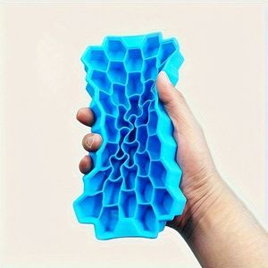 Hot Selling Easy-Release Wine Whiskey Silicone Ice Cube Mold Honeycomb Silicone Ice Tray Mold for Small Ice Makers in Freezers - Product Image 3