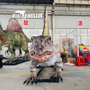 Modèle animatronique Dimetrodon, dinosaure robot artificiel en fibre de verre et métal, pour utilisation en centre commercial intérieur - Product Image 5