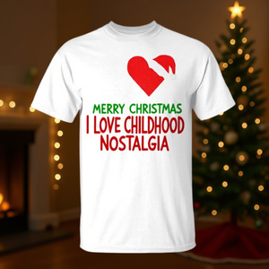 Camiseta Merry Christmas I Love Childhood Nostalgia Tri Blend - Product Image 3