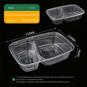Contenants de préparation de repas avec logo personnalisé, boîtes à lunch jetables en PP de qualité alimentaire, emballage écologique à emporter, service de marquage rapide - Product Image 5