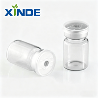 Botol Kaca Bening Grosir dengan Penutup Karet 1ml 2ml 5ml Botol Kaca Mini Cetak Sablon untuk Obat dan Infus