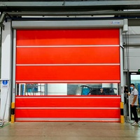 Porte roulant électrique en PVC, livraison rapide, porte à Action rapide