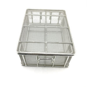 304 Roestvrijstalen Desinfectiemand Medische Sterilisatie Instrument Reinigingsmand Dichte Gaas Opbergdoos - Product Image 3