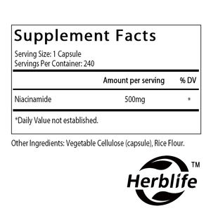 OEM/ODM Hot Selling Niacinamide (<b>Vitamin</b> B3) 500mg, 240 Capsules - Non-GMO, Gluten Free, Flush Free <b>Vitamin</b> B3 - Product Image 2