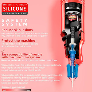 Kit de stylo à tatouer sans fil professionnel par POSEIDON - Pistolet à tatouer portable en acier inoxydable pour les sourcils - Product Image 3